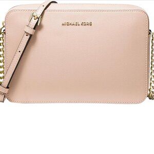 Michael Kors Jet Set Logo Crossbody Bag Powder Blush -BRAND NEW with tags